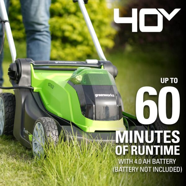 Greenworks 40V 17 inch Cordless Lawn Mower,Tool Only, MO40B01 - For Sale - Price - Image 3