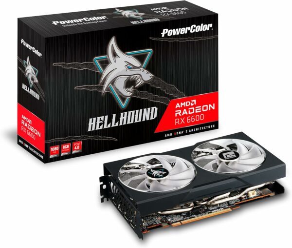 PowerColor Hellhound AMD Radeon RX 6600 Graphics Card with 8GB GDDR6 Memory - For Sale - Price