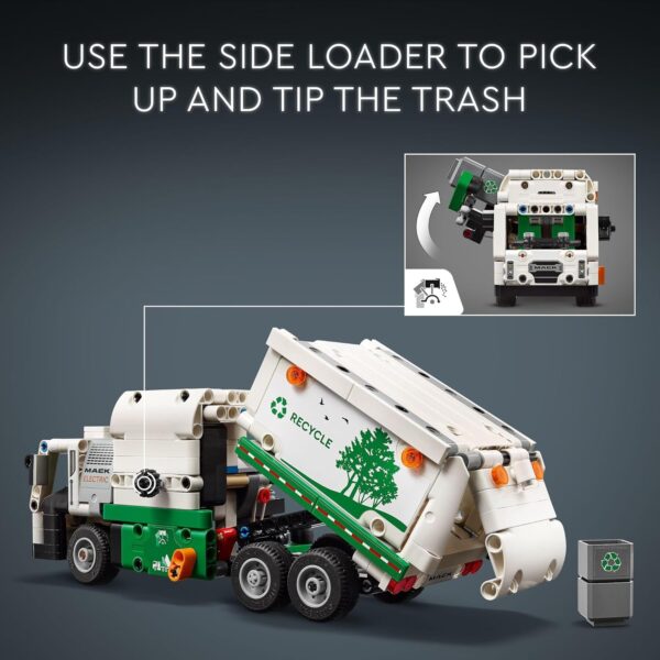 LEGO Technic Mack LR Electric Garbage Truck Toy, Buildable Kids Truck for Pretend Play, Great Gift for Boys, Girls and Kids Ages 8 and Up who Love Recycling Truck Toys and Vehicles, 42167 - For Sale - Price - Image 3