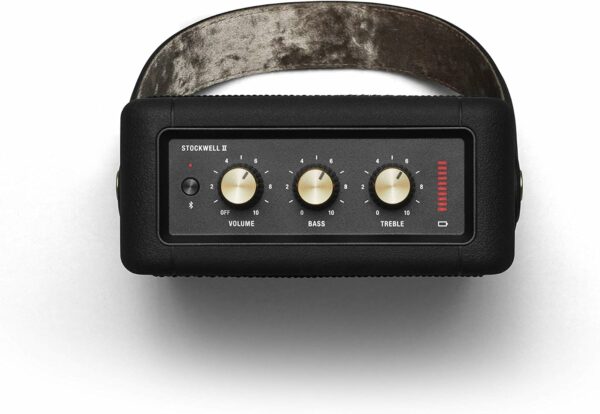 Marshall Stockwell II Portable Bluetooth Speaker, Black and Brass - For Sale - Price - Image 5