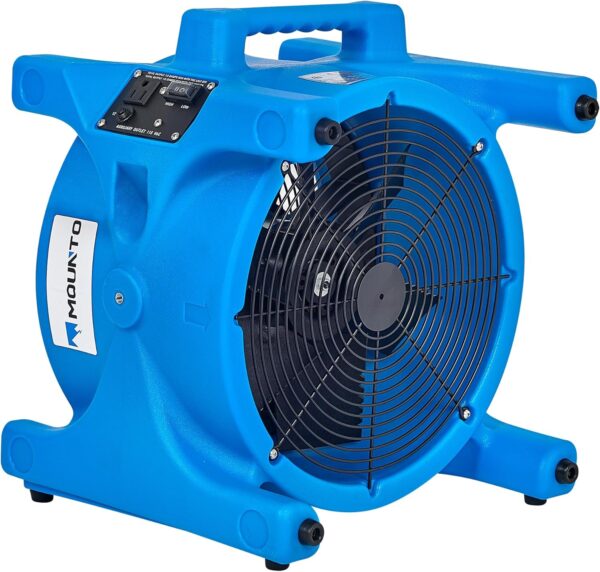 MOUNTO AM20DF 1/5 HP 1800 CFM Axial Air Mover Blower Fan - Powerful Down Draft Fan for Drying, Cooling, and Ventilation - Image 3