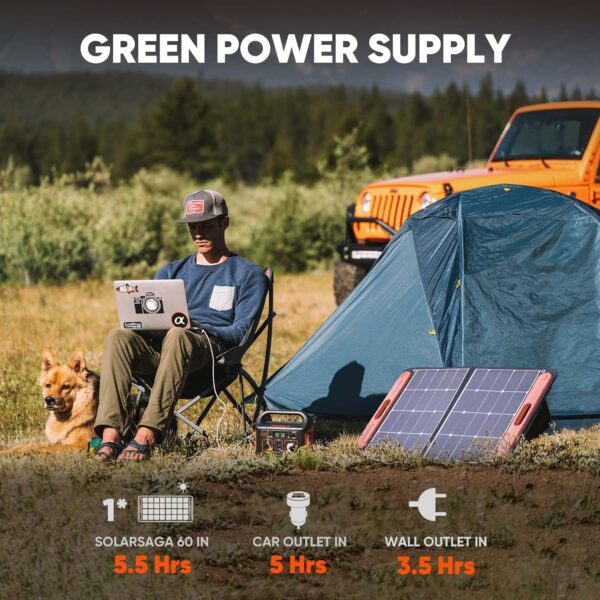 Jackery Portable Power Station Explorer 240, 240Wh Backup Lithium Battery, 110V/200W Pure Sine Wave AC Outlet, Solar Generator for Outdoors Camping Travelling and Emergencies. (Solar Panel Separate) - For Sale - Price - Image 2