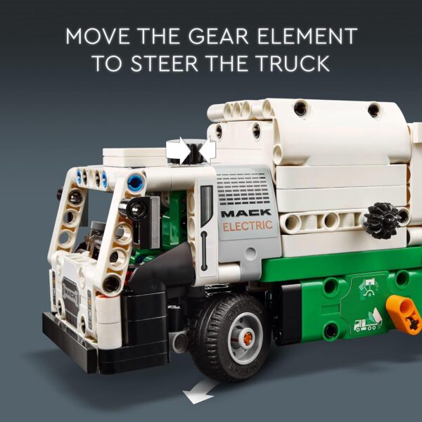 LEGO Technic Mack LR Electric Garbage Truck Toy, Buildable Kids Truck for Pretend Play, Great Gift for Boys, Girls and Kids Ages 8 and Up who Love Recycling Truck Toys and Vehicles, 42167 - For Sale - Price - Image 4