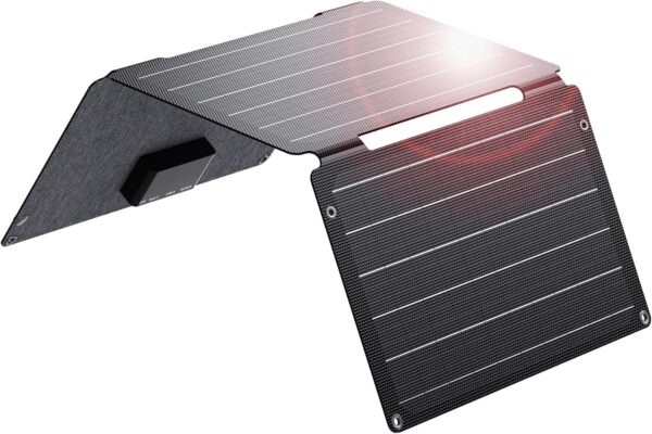 BigBlue 30W Solar Panel with Fast Charging USB-A, PD 24W USB-C and DC Ports, IP68 Waterproof, Portable Folding Solar Charger Compatible with iPhone, iPad, Samsung, LG, Power Banks, Power Station etc - For Sale - Price