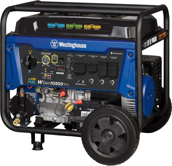 Westinghouse Outdoor Power Equipment 13500 Peak Watt Tri-Fuel Home Backup Portable Generator, Remote Electric Start, Transfer Switch Ready, Gas, Propane, and Natural Gas Powered For Sale - Price - Image 8