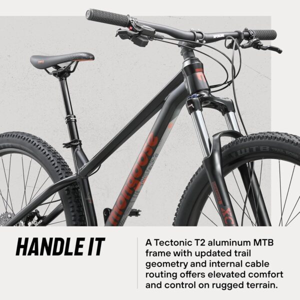 Mongoose Switchback Mountain Bike for Men and Women, 8 to 10-Speed Drivetrain with Trigger Shifters, 27.5 to 29-Inch Wheels, 15.5 to 17.5-Inch Frame - For Sale - Price - Image 2