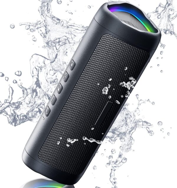 Bluetooth Speaker with HD Sound, Portable Wireless, IPX5 Waterproof, Up to 20H Playtime, TWS Pairing, BT5.3, for Home/Party/Outdoor/Beach, Electronic Gadgets, Birthday Gift (Black) - For Sale - Price