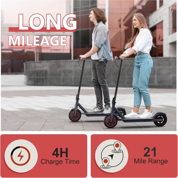 Electric Scooter for Adults, 8.5"/10" Tires, 19/22Mph, 350W/500W Motor, 21-28 Miles Range, Folding E-Scooter with Dual Suspension and Braking System, App Control(V1/SPRO/MAX) - For Sale - Price - Image 4