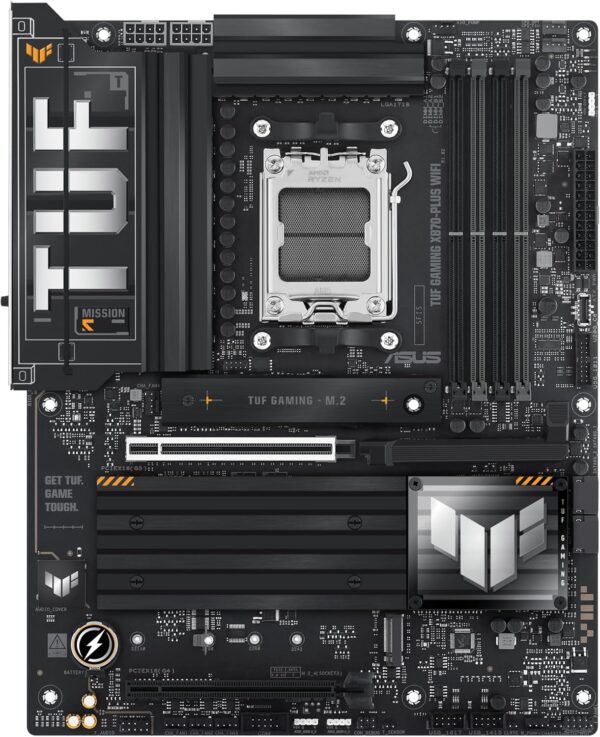 ASUS TUF Gaming X870-PLUS WiFi AMD AM5 X870 ATX Motherboard, 16+2+1, 80A SPS Power Stages, DDR5, PCIe 5.0 Ready, Four M.2 Slots, Wi-Fi 7, 2.5Gb LAN, HDMI, USB4® 40Gbps, SATA 6 Gbps, USB 20Gbps Type-C - For Sale - Price - Image 7