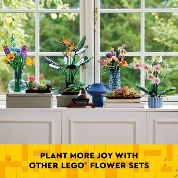 LEGO Daffodils - Building Toy for Kids, Girls and Boys, Ages 8+ - Artificial Daffodil for Home Decor and Display - Gift for Her and Him - 40747 - For Sale - Price - Image 6