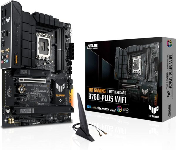 ASUS TUF GAMING B760-PLUS WIFI (13th and 12th Gen)LGA 1700 ATX motherboard with PCIe 5.0, 3xPCIe 4.0 M.2 slots,DDR5,2.5Gb LAN,USB 3.2 Gen 2x2 Type-C, front USB 3.2 Gen 2 Type-C, Thunderbolt 4, AEMP II - For Sale - Price