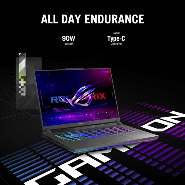 ASUS ROG Strix G16 (2024) Gaming Laptop, 16” ROG Nebula Display 16:10 QHD 240Hz, NVIDIA® GeForce RTX™ 4070, Intel® Core™ i9-14900HX, 16GB DDR5-5600, 1TB PCIe Gen4 SSD, Wi-Fi 6E, Win 11, G614JIR-AS94 - For Sale - Price - Image 7