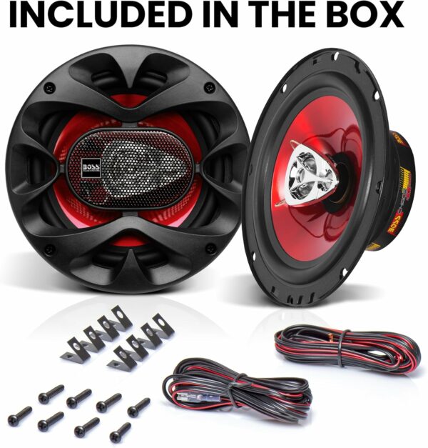 BOSS Audio Systems CH6530 Chaos Series 6.5 Inch Car Door Speakers - 300 Watts (Pair), 3 Way, Full Range, Tweeters, Coaxial, Sold in Pairs - For Sale - Price - Image 5