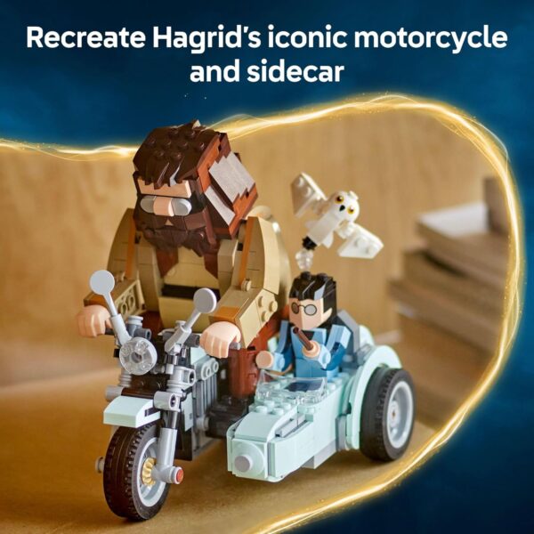 LEGO Harry Potter Hagrid & Harry's Motorcycle Ride Building Toy - Kids Motorcycle Toy for Boys and Girls, Harry Potter Fans, Ages 9+ - Gift Idea for Birthdays - 76443 - For Sale - Price - Image 3