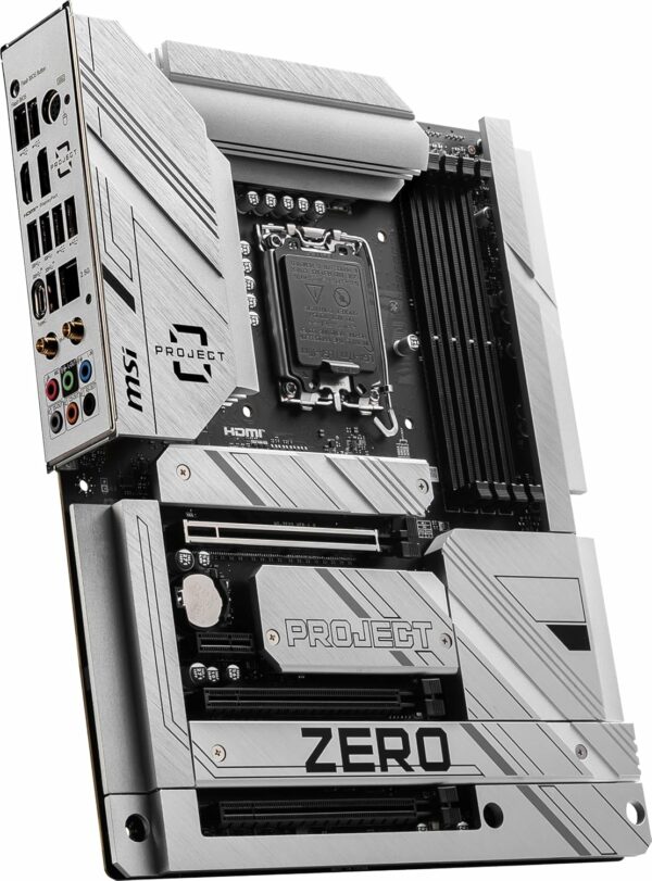 MSI Z790 Project Zero Gaming Motherboard (Support 14th/13th/12th Gen Intel Processors, LGA 1700, DDR5, PCIe 5.0, M.2 Slots, 2.5Gbps LAN, USB 3.2 Gen2, HDMI/DP, Wi-Fi 7, Bluetooth 5.4, ATX) - For Sale - Price - Image 5