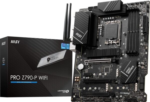 MSI PRO Z790-P WiFi ProSeries Motherboard (Supports 12th/13th/14th Gen Intel Processors, LGA 1700, DDR5, PCIe 5.0, M.2, 2.5Gbps LAN, USB 3.2 Gen2, HDMI/DP, Wi-Fi 6E, Bluetooth 5.3, ATX) - For Sale - Price