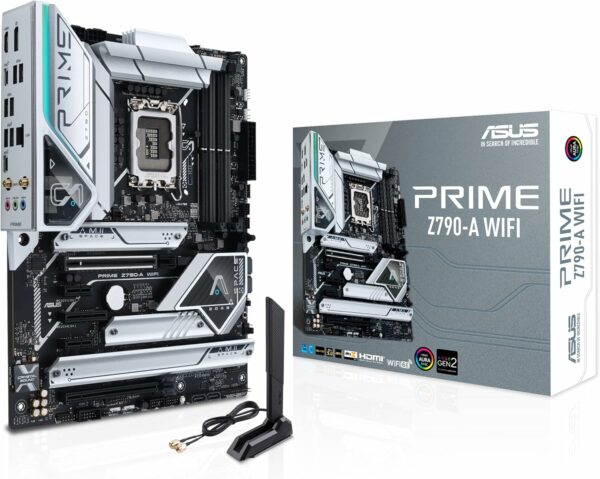 ASUS Prime Z790-A WiFi 6E LGA 1700(Intel®13th&12th) ATX Motherboard (16+1 DrMOS, PCIe 5.0,DDR5,4X M.2 Slots,2.5 Gb LAN,USB 3.2 Gen 2 Front Panel Type-C, Thunderbolt™ 4/USB4, DP) (Renewed) - For Sale - Price