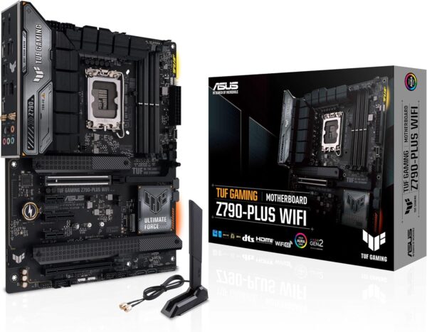 ASUS TUF Gaming Z790-Plus WiFi LGA 1700(Intel 14th,12th &13th Gen) ATX Gaming Motherboard(PCIe 5.0,DDR5,4xM.2 Slots,16+1 DrMOS,WiFi 6,2.5Gb LAN,Front USB 3.2 Gen 2 Type-C,Thunderbolt 4(USB4),Aura RGB) - For Sale - Price