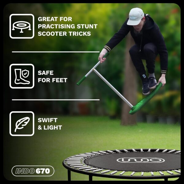 The Indo Trick Scooter - Trampoline Scooter -Stunt Scooter for Teens, Kids and Adults - Pro Scooter Tricks - Indoors and Outdoors Scooter - Professionals and Beginners - For Sale - Price - Image 2