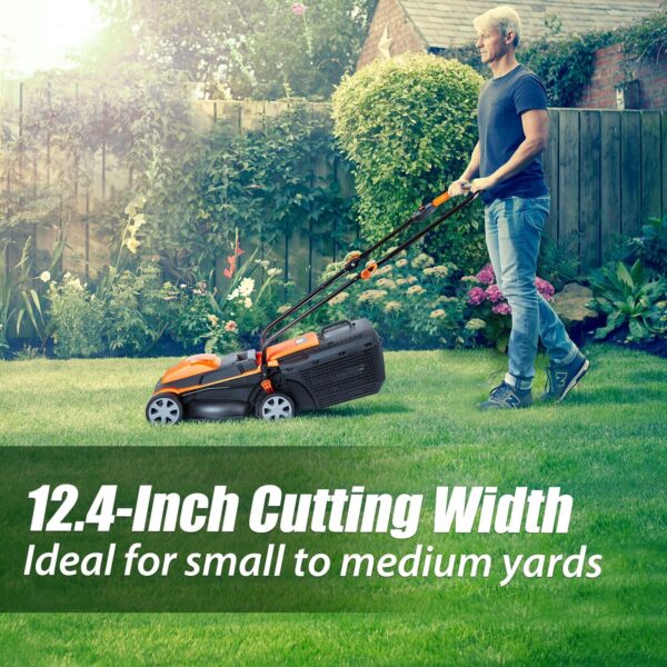 LawnMaster CLM2413A Cordless 13-Inch Lawn Mower 24V Max with 2X4.0Ah Battery and a Charger - For Sale - Price - Image 9