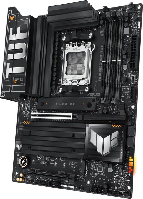 ASUS TUF Gaming X870-PLUS WiFi AMD AM5 X870 ATX Motherboard, 16+2+1, 80A SPS Power Stages, DDR5, PCIe 5.0 Ready, Four M.2 Slots, Wi-Fi 7, 2.5Gb LAN, HDMI, USB4® 40Gbps, SATA 6 Gbps, USB 20Gbps Type-C - For Sale - Price - Image 9