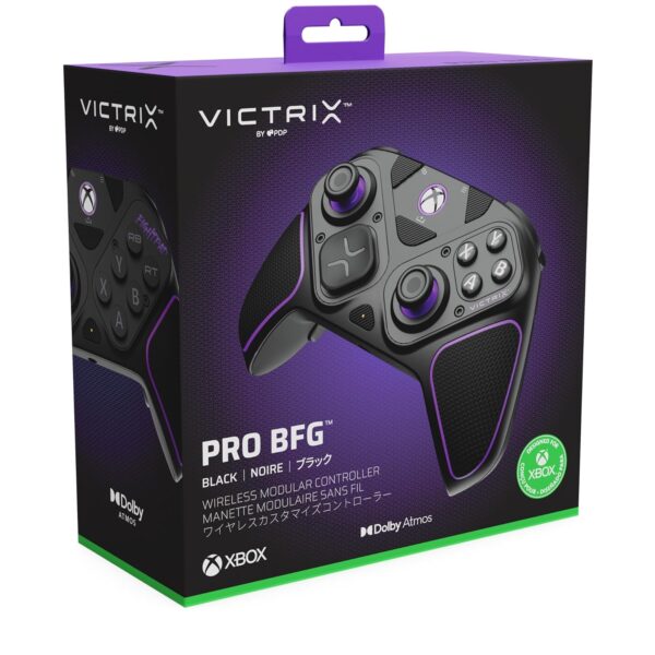 PDP Victrix Pro BFG Wireless Gaming Controller for Xbox Series X|S, Xbox One, Windows 10/11, Modular Gamepad, Dolby Atmos Audio, Remappable Buttons, Customizable Triggers/Paddles/D-Pad, PC App, Black - For Sale - Price - Image 10