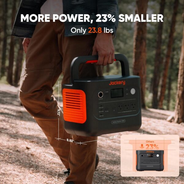 Jackery Explorer 1000 v2 Portable Power Station,1070Wh LiFePO4 Battery,1500W AC/100W USB-C Output, 1 Hr Fast Charge, Solar Generator for Camping,Emergency, RV, Off-Grid Living(Solar Panel Optional) - For Sale - Price - Image 3