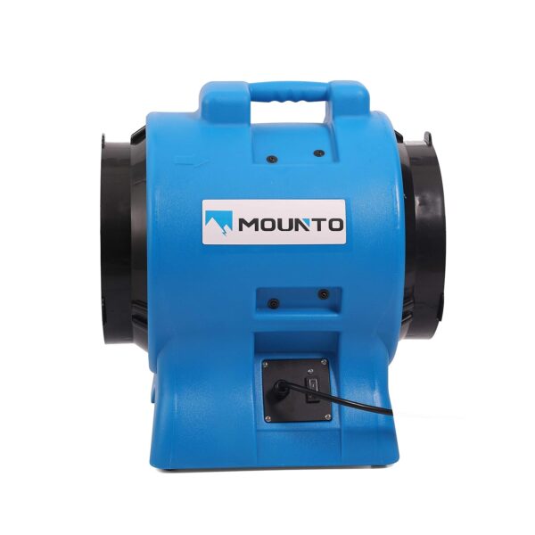 MOUNTO 1HP 3000CFM 12" Axial Blower Exhaust Fan Confined Space Blower (Blue) - Image 2