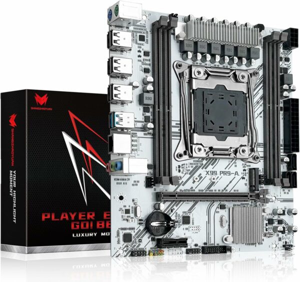 X99 LGA 2011-3 Motherboard Micro ATX Gaming Motherboard for Intel Xeon E5 V3 V4 Series Processors (DDR4 Max 128GB, PCIe 3.0, NVME/NGFF M.2, Gigabit LAN, SATA 3.0, USB 3.0), X99 PR9-A - For Sale - Price