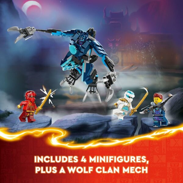 LEGO NINJAGO Kai’s Elemental Fire Mech Action Figure, Mini Ninja Toy for Kids with Customizable Red Ninja Figure Plus Kai and Zane Minifigures, Adventure Set for Boys and Girls Ages 7 and Up, 71808 - For Sale - Price - Image 4