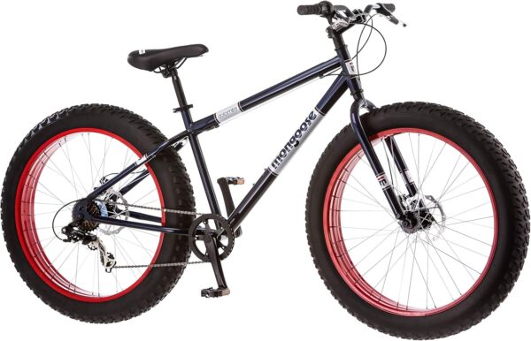 Mongoose Dolomite Fat Tire Mountain Bike, for Adult Men Women, 26 Inch Wheels, 4 Inch Wide Knobby Tires, 7-Speed, Steel Frame, Front and Rear Brakes - For Sale - Price - Image 6