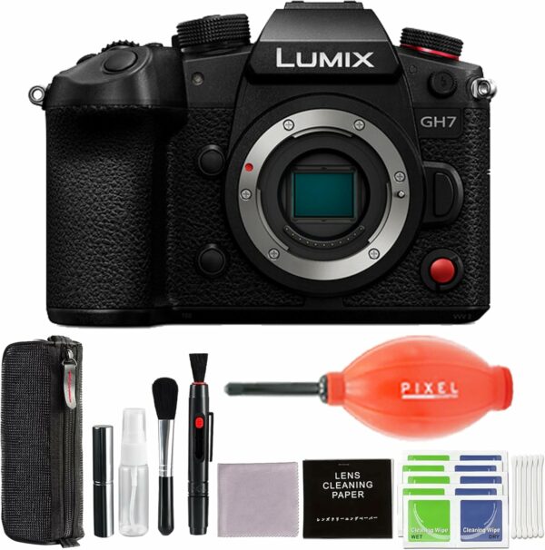 Panasonic LUMIX GH7 Mirrorless Micro Four Thirds Camera with Pixel Advanced Accessory and Travel Bundle | DC-GH7BODY | Extended 3 Years Panasonic Warranty - For Sale - Price