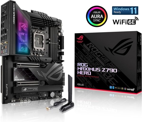 ASUS ROG Maximus Z790 Hero WiFi6E LGA 1700(Intel 14th,13th&12th Gen) ATX gaming motherboard(PCIe 5.0,DDR5,20+1power stages,2.5Gb LAN, Bluetooth V5.2,2x Thunderbolt 4 ports,5xM.2, Thunderbolt 4/USB4 ) - For Sale - Price - Image 5