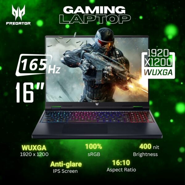 Acer Predator Helios Neo 16 Gaming Laptop, 16" 165Hz WUXGA Display, Core i9-14900HX(5.80 GHz), GeForce RTX 4060, RGB Backlit Keyboard, Copilot AI Laptop, Windows 11 Home,Black(16GB DDR5 RAM | 1TB SSD) - For Sale - Price - Image 2