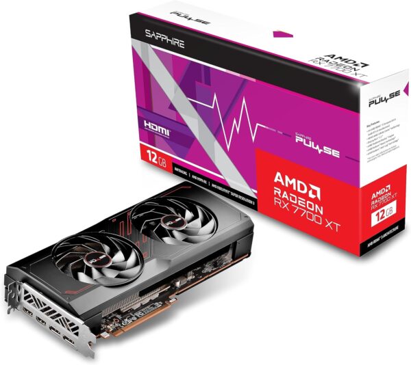 Sapphire 11335-04-20G Pulse AMD Radeon RX 7700 XT Gaming Graphics Card with 12GB GDDR6, AMD RDNA 3 - For Sale - Price