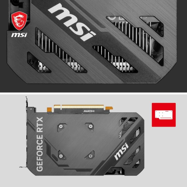 MSI GeForce RTX 4060 Ventus 2X Black 8G OC Gaming Graphics Card - 8GB GDDR6X, PCI Express Gen 4, 128-bit, 3X DP v 1.4a, HDMI 2.1a (Supports 4K & 8K HDR) - For Sale - Price - Image 5