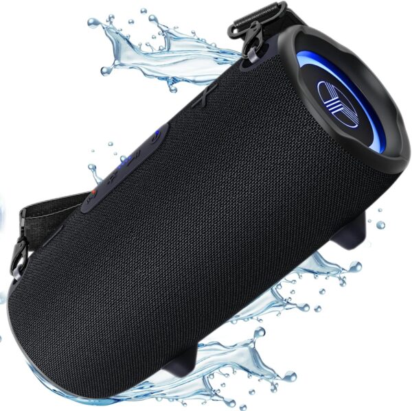 Ultra Loud 60W Sound With Deep Bass, 20H Playtime, Powerbank Function, IPX6 Waterproof, Dual Pairing, Stereo Portable Speaker w/Type-C & Carrying Strap, Wireless Outdoor Loudest Speaker, HD-Max - For Sale - Price