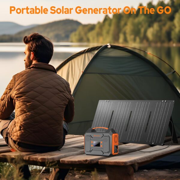 Portable Power Station 300W Solar Generator 280Wh (without Solar Panel), 110V Portable Power Bank with AC Outlet Pure Sine Wave, DC, USB QC3.0, External Lithium Battery Pack for Camping RV Home Use For Sale - Price - Image 2