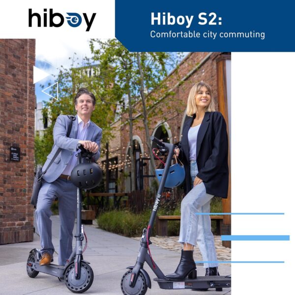 Hiboy S2/S2R Plus Electric Scooter, 8.5"/9" Tires, Up to 17/22 Miles Range, 350W Motor & 19 MPH Portable Folding Commuting Electric Scooter for Adults with Double Braking System and App - For Sale - Price - Image 7