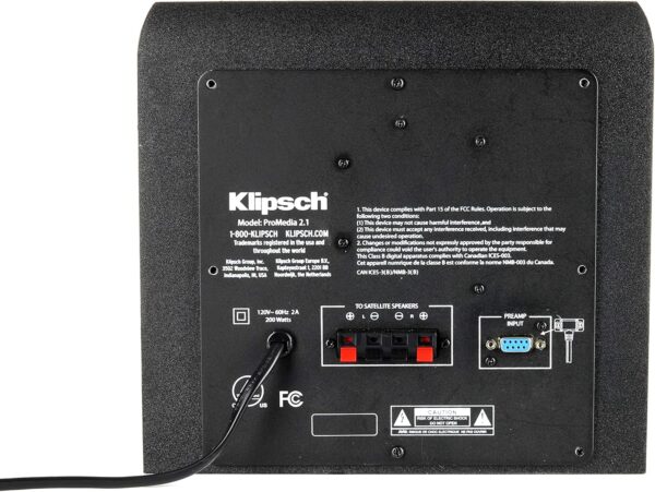 Klipsch ProMedia 2.1 THX Certified Computer Speaker System (Black) - For Sale - Price - Image 7