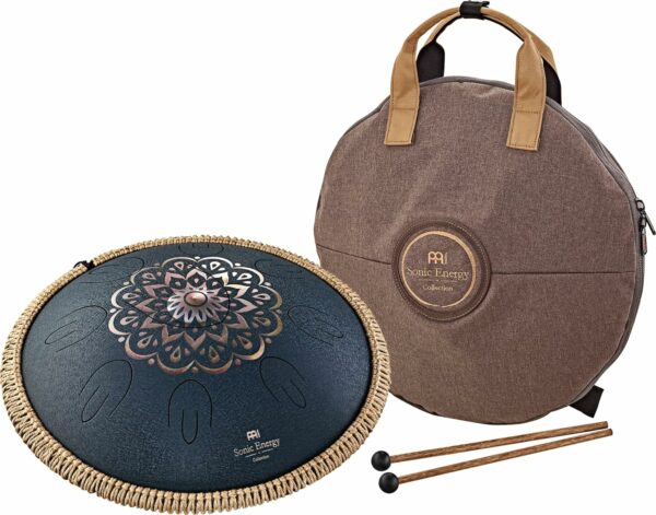 Meinl Sonic Energy Octave Steel Tongue Drum 9 Notes 16" with Mallets, Bag — Sound Healing Instrument for Musical Education, Meditation, ASMR, Yoga - For Sale - Price