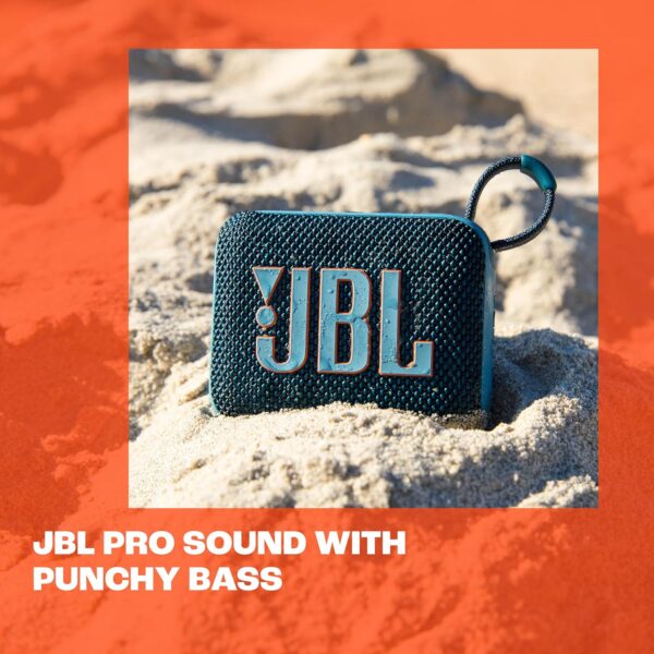 JBL Go 4 - Ultra-Portable, Waterproof and Dustproof Bluetooth Speaker, Big Pro Sound with Punchy bass, 7-Hour Built-in Battery, Made in Part with Recycled Materials (Black) - For Sale - Price - Image 7