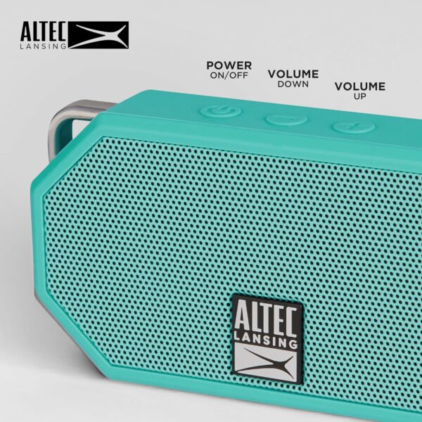 Altec Lansing Mini H2O - Waterproof Bluetooth Speaker, IP67 Certified & Floats in Water, Compact & Portable Speaker for Hiking, Camping, Pool, and Beach - For Sale - Price - Image 3