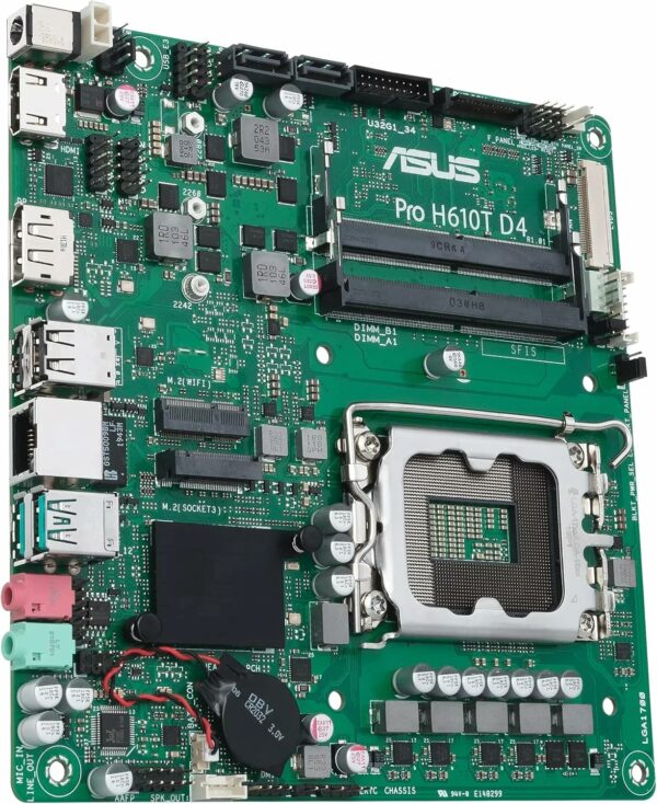 ASUS PRO H610T D4-CSM Thin Mini-ITX H610 Business Motherboard with Enhanced Security, Reliability, Manageability and Efficiency - For Sale - Price - Image 4