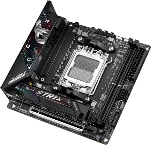 ASUS ROG Strix B850-I Gaming WiFi AMD AM5 B850 Mini-ITX mITX Motherboard 10+2+1 Stages, DDR5, 2.5G LAN, WiFi 7, 2X M.2, PCIe® 5.0 x16, USB 20Gbps Type-C®, AI Overclocking, AI Networking II, Aura Sync - For Sale - Price - Image 11