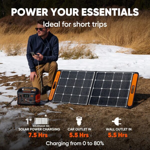 Jackery Portable Power Station Explorer 500, 518Wh Outdoor Solar Generator Mobile Lithium Battery Pack with 110V/500W AC Outlet for Home Use, Emergency Backup,Road Trip Camping (Solar Panel Optional) - For Sale - Price - Image 2