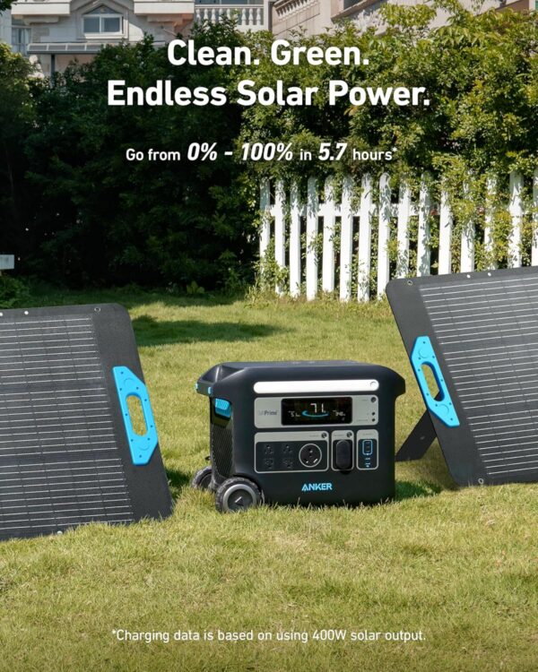 Anker SOLIX F2000 Portable Power Station, PowerHouse 767, 2400W Solar Generator, GaNPrime Battery Generators for Home Use, LiFePO4 Power Station for Outdoor Camping, and RVs (Solar Panel Optional) - For Sale - Price - Image 6