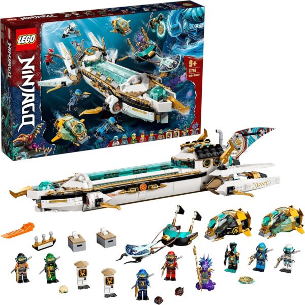 LEGO 71756 NINJAGO Hydro Bounty Building Set, Submarine Toy with Kai and NYA Minifigures, Ninja Toys, Gifts, Presents for Kids, Boys, Girls Age 9 Plus Years Old, Price For Sale