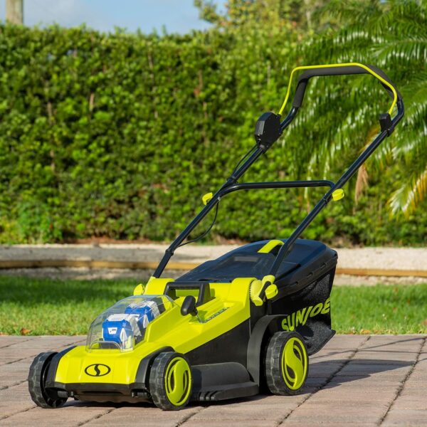 Sun Joe 24V-X2-17LM 48-Volt 17-Inch Mulching Walk-Behind Lawn Mower w/11-Gallon Grass Catcher & 6-Position Height Adjustment, Included, Cordless, Kit (w/ 2x 4.0-Ah Battery and Charger) - For Sale - Price - Image 7