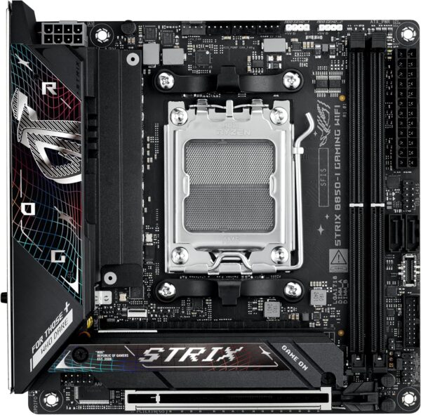 ASUS ROG Strix B850-I Gaming WiFi AMD AM5 B850 Mini-ITX mITX Motherboard 10+2+1 Stages, DDR5, 2.5G LAN, WiFi 7, 2X M.2, PCIe® 5.0 x16, USB 20Gbps Type-C®, AI Overclocking, AI Networking II, Aura Sync - For Sale - Price - Image 7